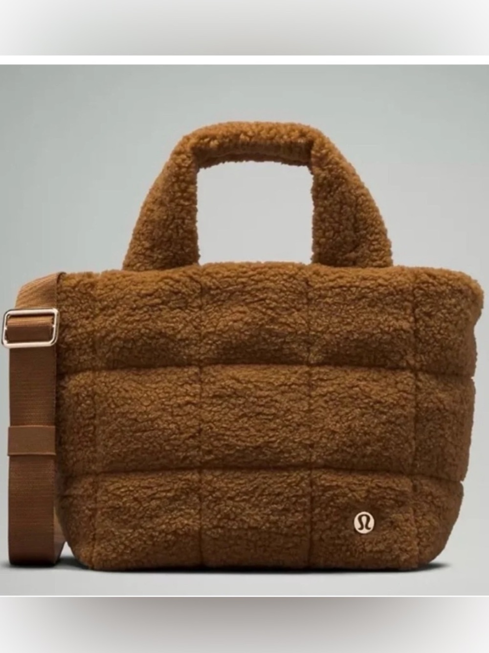 Lululemon Quilted Grid Crossbody Bag 5L *Fleece Burnt Caramel